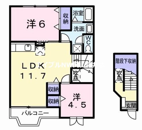 マーヴェラス２１の物件間取画像